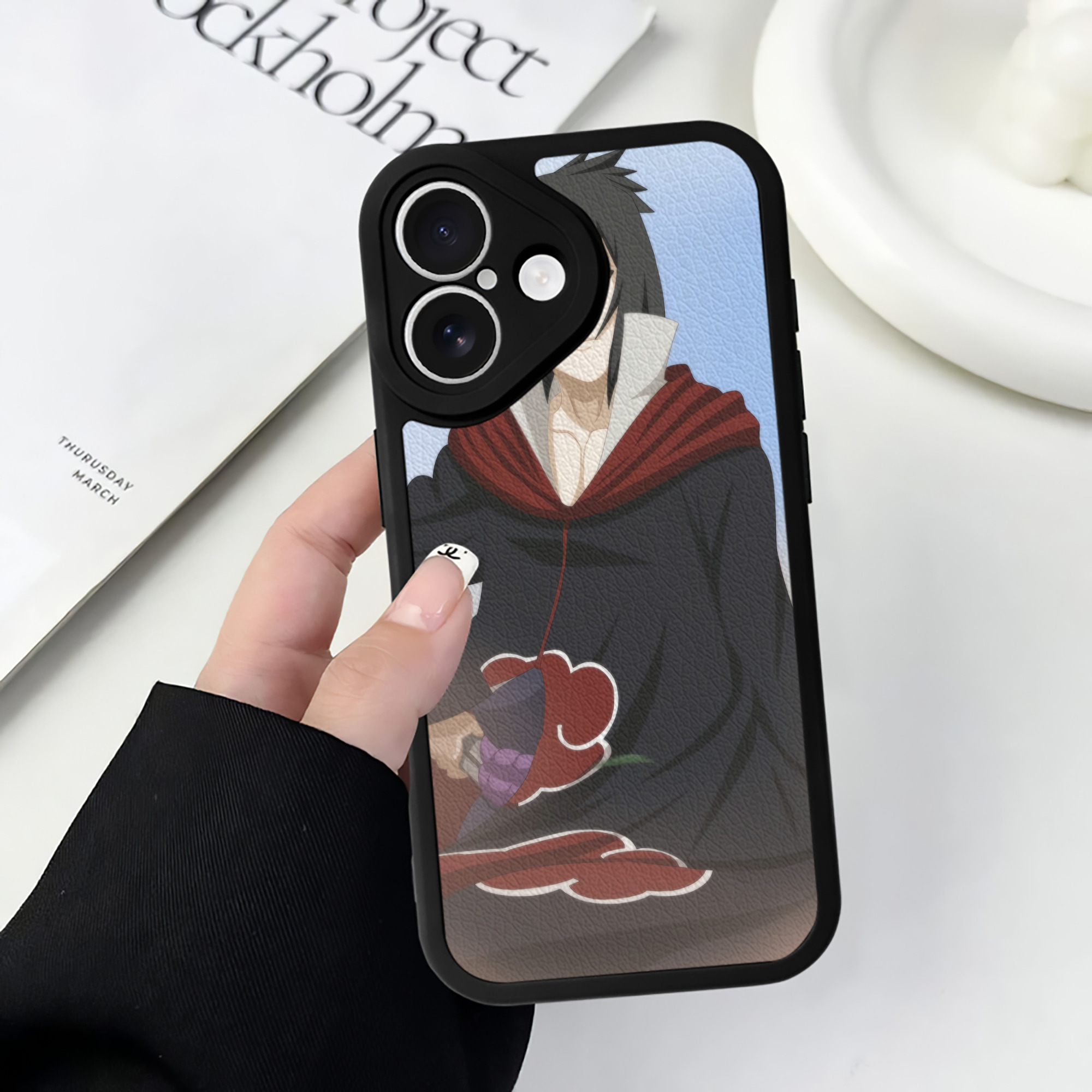 （画像用） NARUTO -ナルト- NARUTO -ナルト- 疾風伝 【iPhone 16シリーズ対応】シリコンスマホケース（レザー調） 材質：シリコン